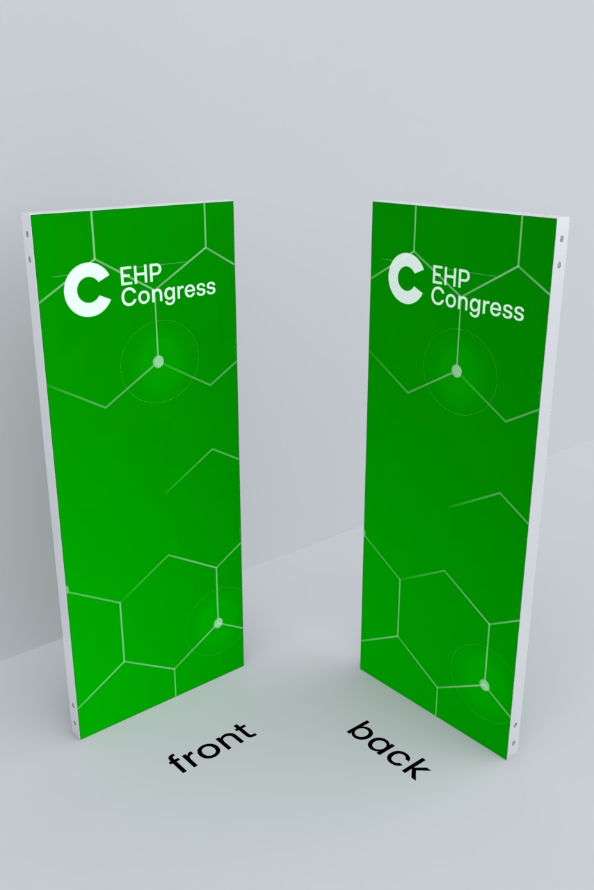Seamless, double-sided fabric print 100x250cm